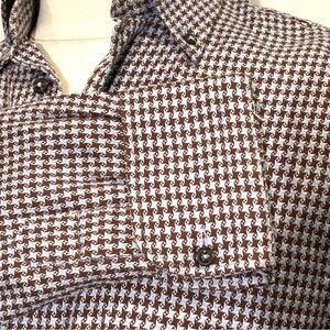 Burberry Men's Checkered Shirt, Size 15/38